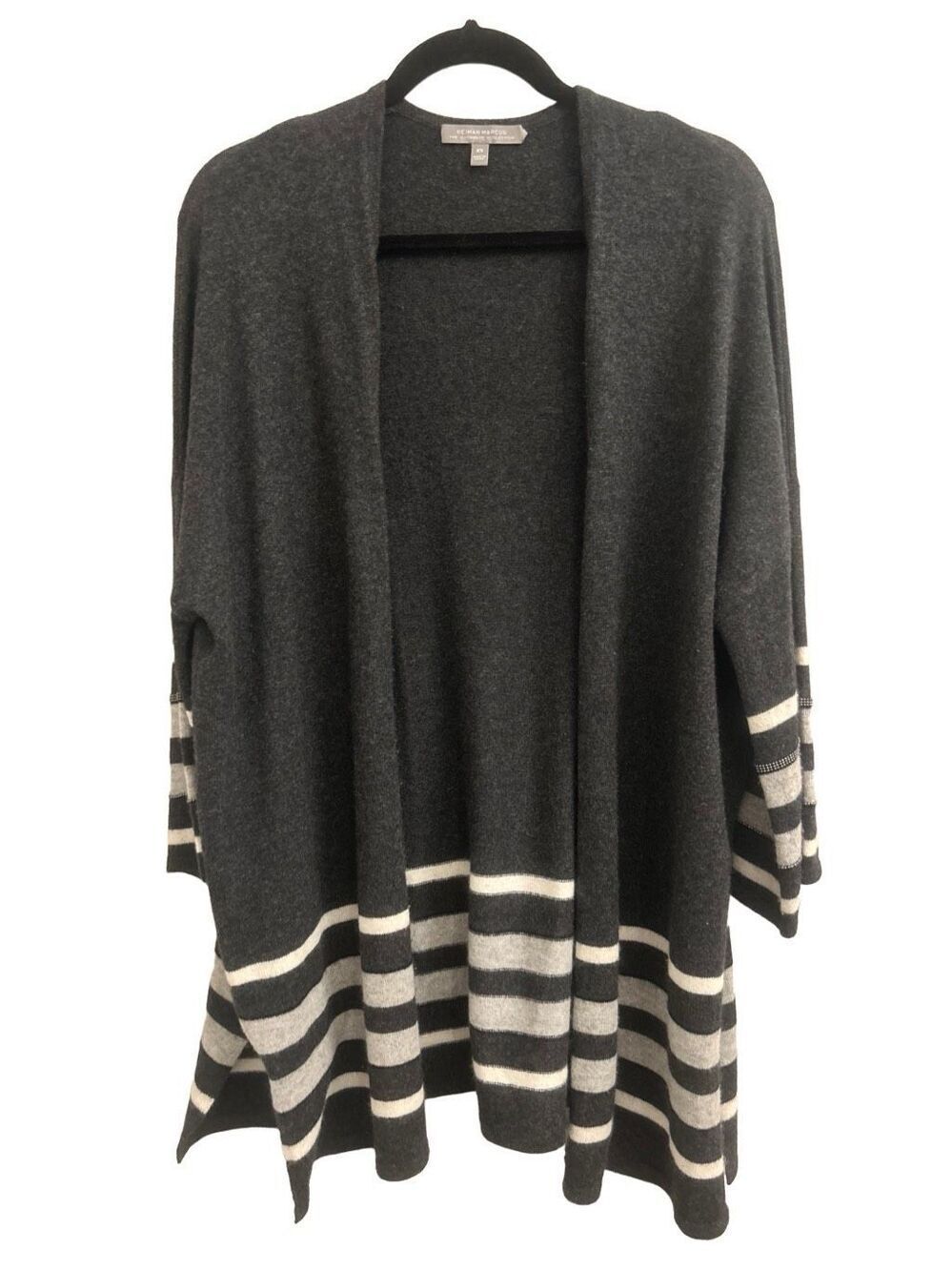 Neiman Marcus 100% cashmere cardigan XS can fit up to large quiet luxury natural